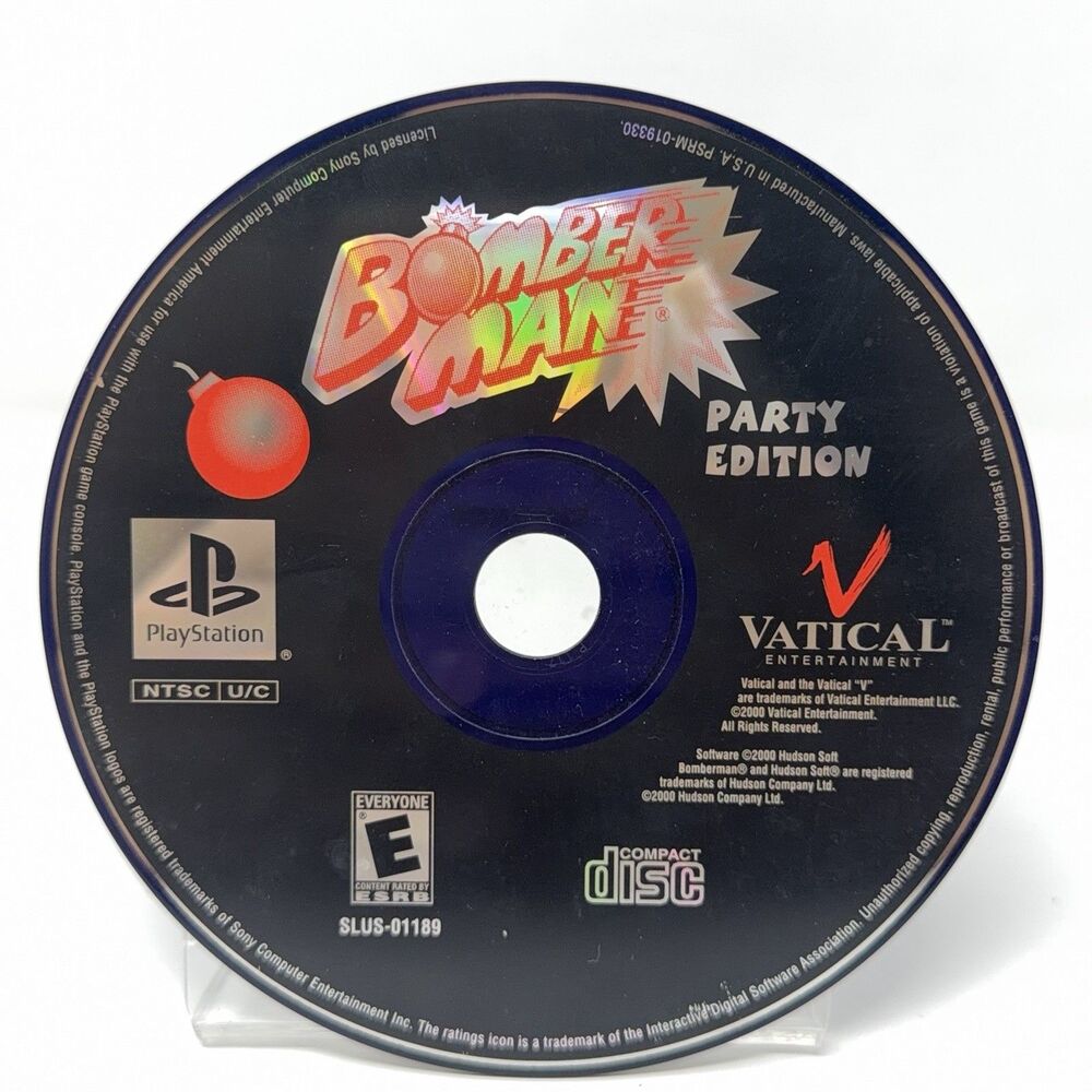 Bomberman Party Edition Sony PlayStation 1 PS1 2000 Disc Only Refurbished Tested